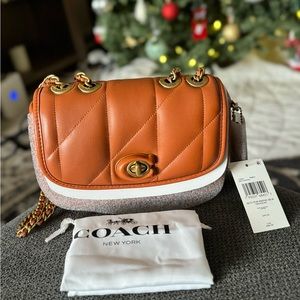 Coach Pillow Madison 18 Small Nappa Leather Shoulder Bag - Canyon (NWT)